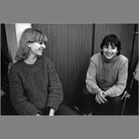 Claire Ferrasse, Isabelle Ferrasse, 21 février 1981, arrêt du journal ( © Photo Christian Poulin - 0247)