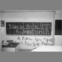 Graphitis, 24 octobre 1977, rue de Lorraine ( © Photo Christian Poulin - 0495)