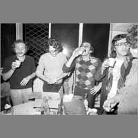 Jean Hatzfeld, Pierre Blanchet, Jean-Michel Caradech, Gilles Millet, 12 mars 1978, rue de Lorraine ( © Photo Christian Poulin - 0523)