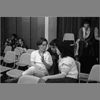 Blandine Jeanson, Sorj Chalandon, Lisou Hyafil, 21 février 1981, arrêt du journal ( © Photo Christian Poulin - 0583)