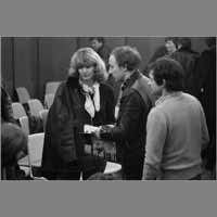 Annette Lévy-Willard, Jean Hatzfeld, 21 février 1981, arrêt du journal ( © Photo Christian Poulin - 0642)