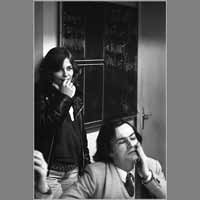 Catherine Simon, Jean-Marcel Bouguereau, 23 février 1981, réunion dernier numéro ( © Photo Christian Poulin - 0909)
